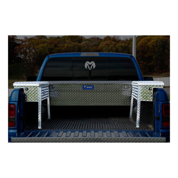 UWS EC30201 Bright Aluminum 48in. Truck Side Tool Box with Low Profile (Heavy Packaging) - Truck Part Superstore