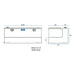 UWS ST-85-COMBO-W White 85-Gallon Steel-Aluminum Combo Transfer Tank - Truck Part Superstore
