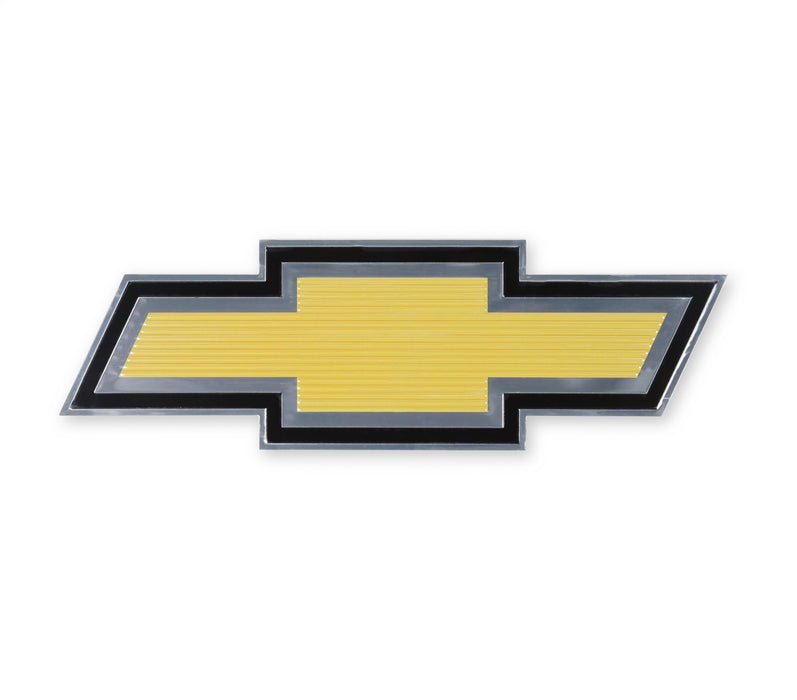 Holley 06-146 Grille Emblem; Gold Foil Bowtie W/Chrome Surround; 3M Adhesive; - Truck Part Superstore