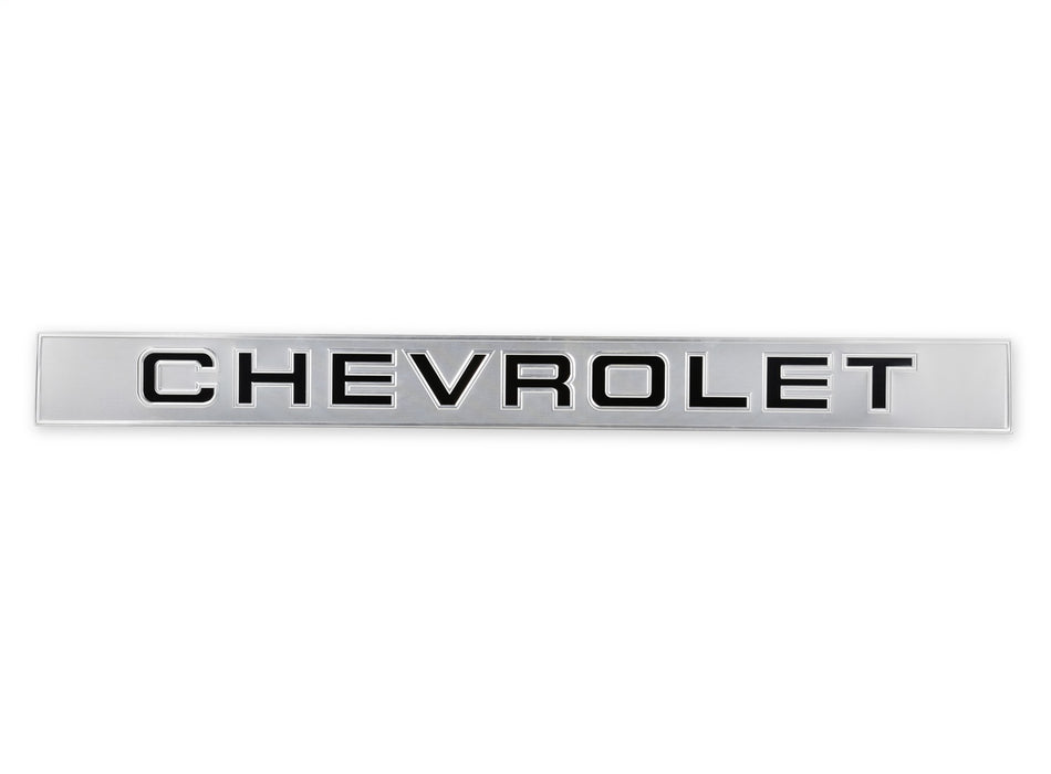 Holley 06-150 Tailgate Band; Chevrolet; Black Letter; w/3M Adhesive; - Truck Part Superstore