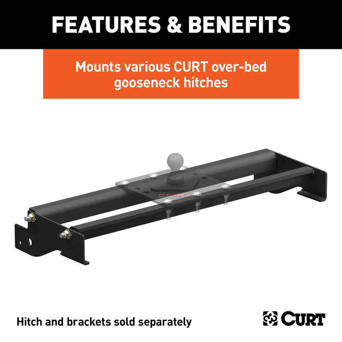 CURT 61321 CURT 61321 Over-Bed Gooseneck Installation Brackets; Fits Select Ford F-150 - Truck Part Superstore