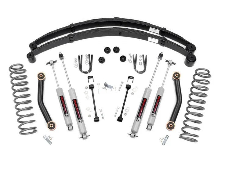 Rough Country 633N2 4.5 Inch Jeep Suspension Lift System 84-01 Cherokee XJ Rough Country - Truck Part Superstore