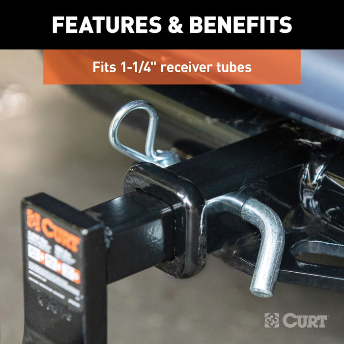 CURT 21401 CURT 21401 Trailer Hitch Pin/Clip; 1/2-Inch Diameter; Fits 1-1/4-Inch Receiver - Truck Part Superstore