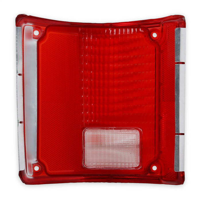 Holley 07-105 Holley Classic Truck Tail Lamp Lens; W/Chrome Trim; Passenger; Red; - Truck Part Superstore