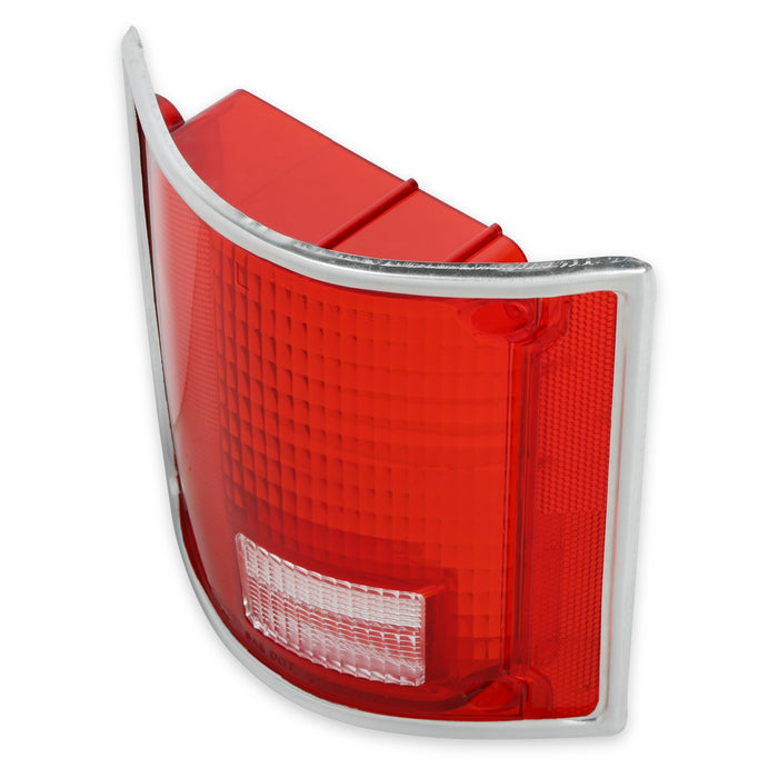 Holley 07-106 Holley Classic Truck Tail Lamp Lens; W/Chrome Trim; Driver; Red; - Truck Part Superstore