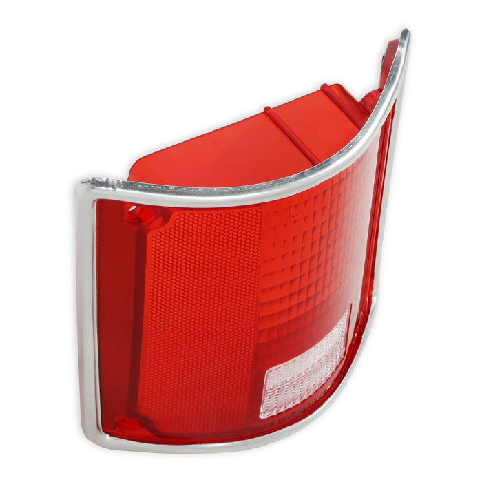 Holley 07-106 Holley Classic Truck Tail Lamp Lens; W/Chrome Trim; Driver; Red; - Truck Part Superstore