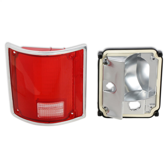 Holley 07-109 Holley Classic Truck Tail Lamp Lens; W/O Trim/Housing; Driver; Chrome; - Truck Part Superstore