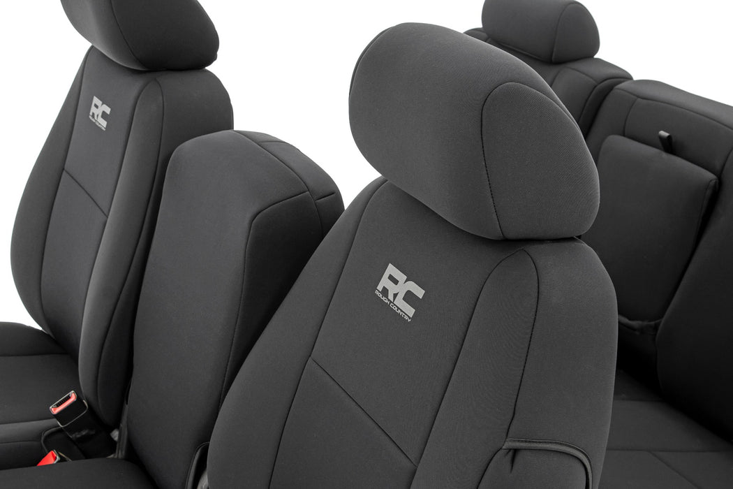 Rough Country 91032 GM Neoprene Front Seat Covers Black (07-13 1500/11-13 2500) Rough Country - Truck Part Superstore