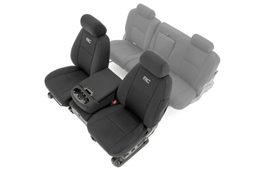 Rough Country 91032 GM Neoprene Front Seat Covers Black (07-13 1500/11-13 2500) Rough Country - Truck Part Superstore