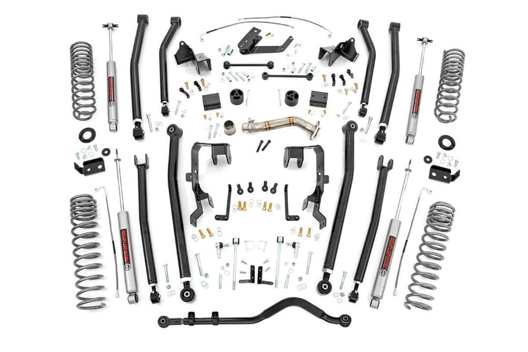 Rough Country 78630A 4.0 Inch Jeep Long Arm Suspension Lift Kit 12-18 Wrangler JK 4-door Rough Country - Truck Part Superstore