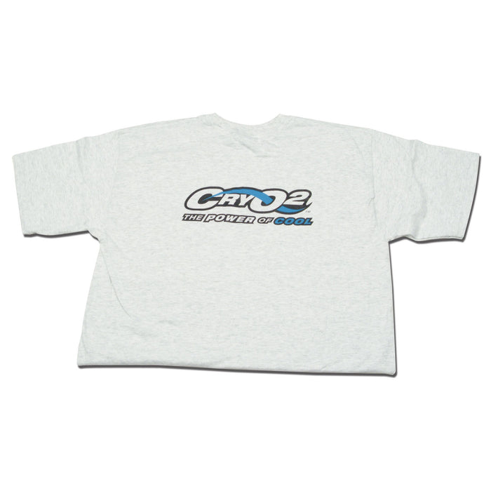 Design Engineering 70112 CryO2™ T-Shirt; Large; White; Cotton; - Truck Part Superstore