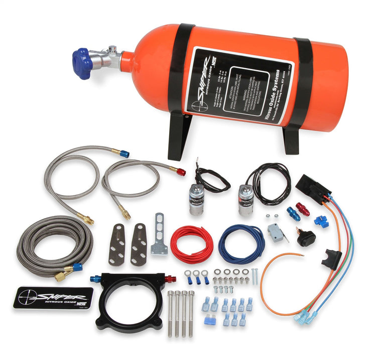 NOS/Nitrous Oxide System 07166NOS Sniper Wet EFI Nitrous Plate Kit; Ford 5.0L Coyote; - Truck Part Superstore