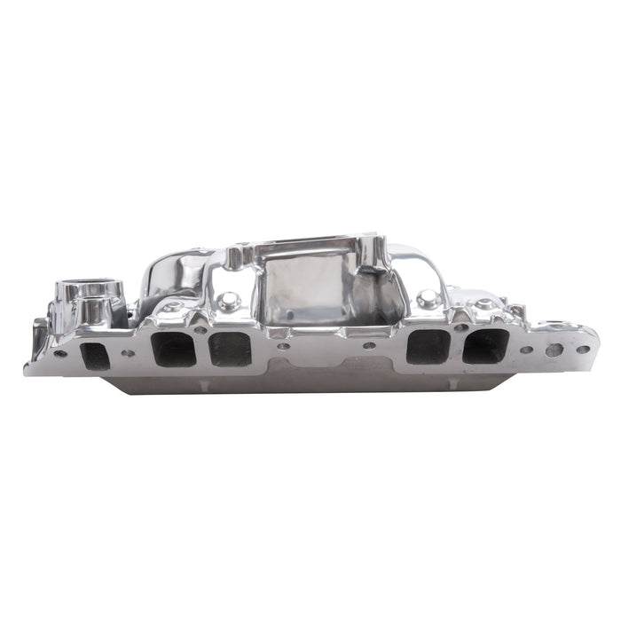 Edelbrock 75621 Edelbrock Polished RPM Air-Gap BBC Rect Port Intake Manifold - Truck Part Superstore