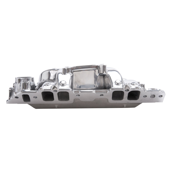 Edelbrock 75621 Edelbrock Polished RPM Air-Gap BBC Rect Port Intake Manifold - Truck Part Superstore