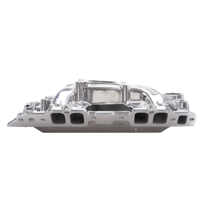 Edelbrock 75621 Edelbrock Polished RPM Air-Gap BBC Rect Port Intake Manifold - Truck Part Superstore