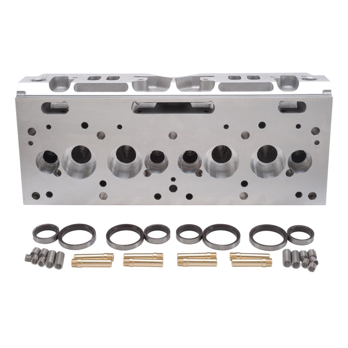 Edelbrock 77839 XX CYL HEAD PONTIAC PRO PORT VICTOR 12.6 DEG VALVE PUSHROD DELETE - Truck Part Superstore