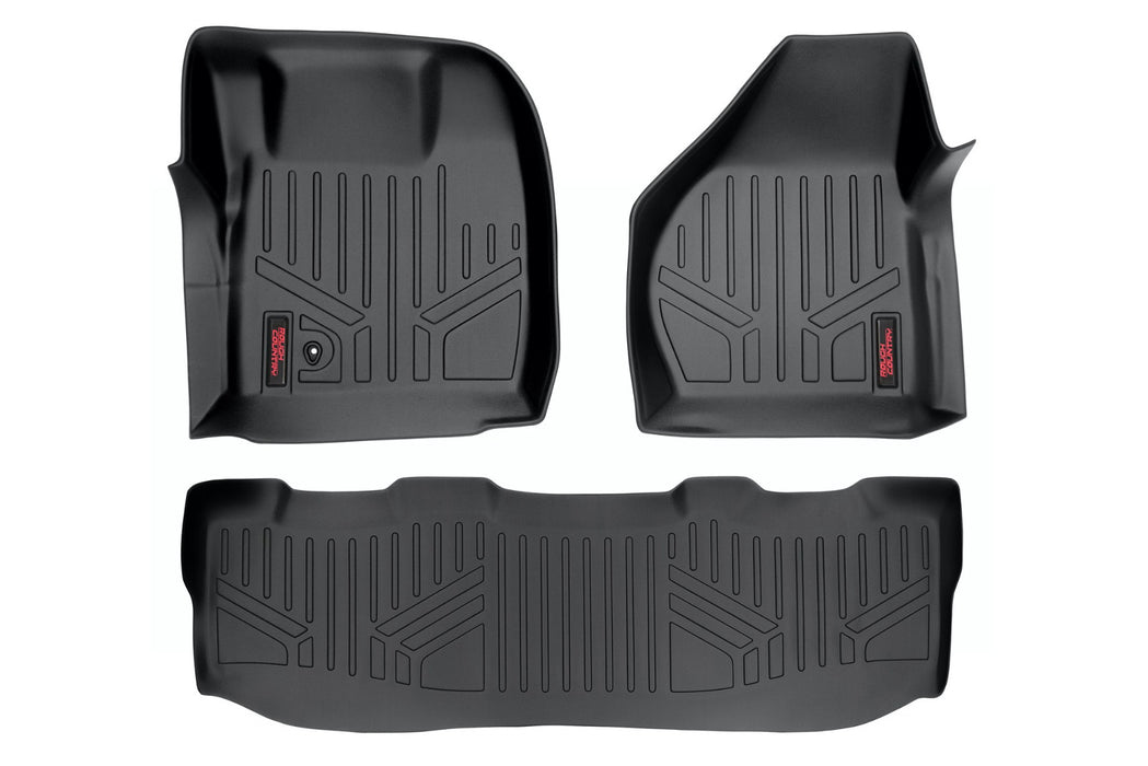Rough Country M-52102 Heavy Duty Floor Mats (Front/Rear 08-10 Ford Super Duty Crew Cab) Rough Country - Truck Part Superstore