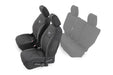 Rough Country 91004F Jeep Neoprene Front Seat Cover Black 13-18 Wrangler JK Unlimited Rough Country - Truck Part Superstore