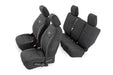 Rough Country 91002A Jeep Neoprene Seat Cover Set Black 08-10 Wrangler JK Unlimited Rough Country - Truck Part Superstore