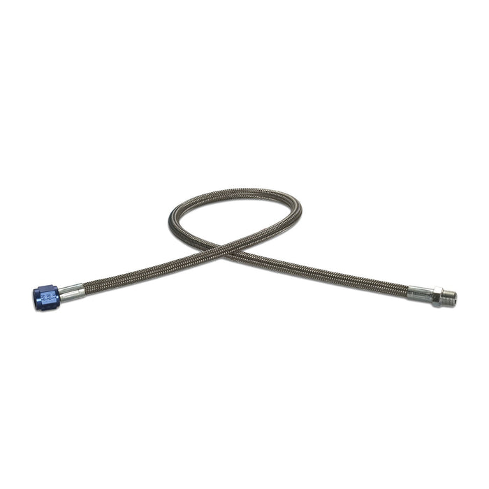 Design Engineering 80202 Stainless Steel Braided Hose; 2 ft.; -4AN Female End and 1/8 NPT Male End; - Truck Part Superstore