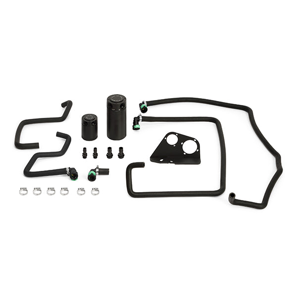 Mishimoto MMBCC-F35T-15SBE Baffled Oil Catch Can, fits Ford F-150 3.5L EcoBoost 2015-2016 - Truck Part Superstore