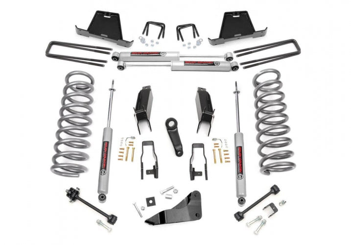 Rough Country 393.23 5 Inch Suspension Lift Kit Gas 08 Dodge Ram 3500/2500 Mega Cab Rough Country - Truck Part Superstore