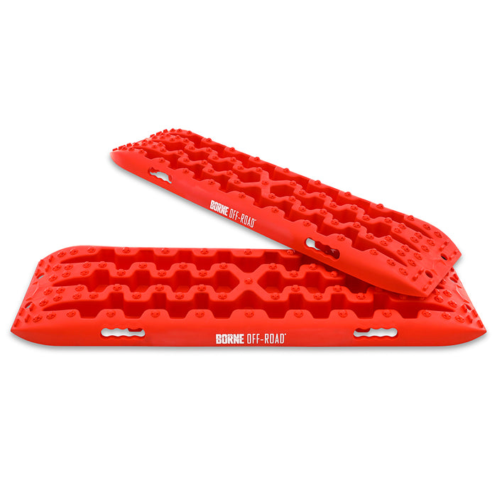 Mishimoto BNRB-109RD Borne Off-Road Traction Board Set, Red - Truck Part Superstore