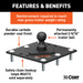 CURT 61100 CURT 61100 Over-Bed Fixed Ball Gooseneck Hitch; 30;000 lbs; 2-5/16-Inch Ball - Truck Part Superstore