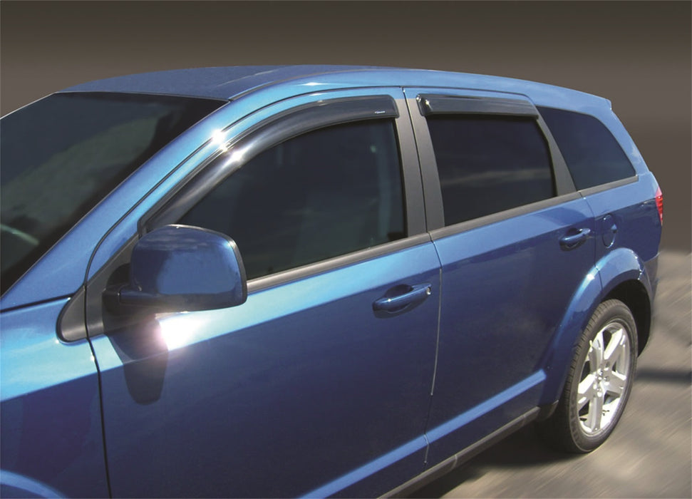 Stampede 6256-2 Tape-Onz™ Sidewind Deflector 4 pc.; Smoke; - Truck Part Superstore