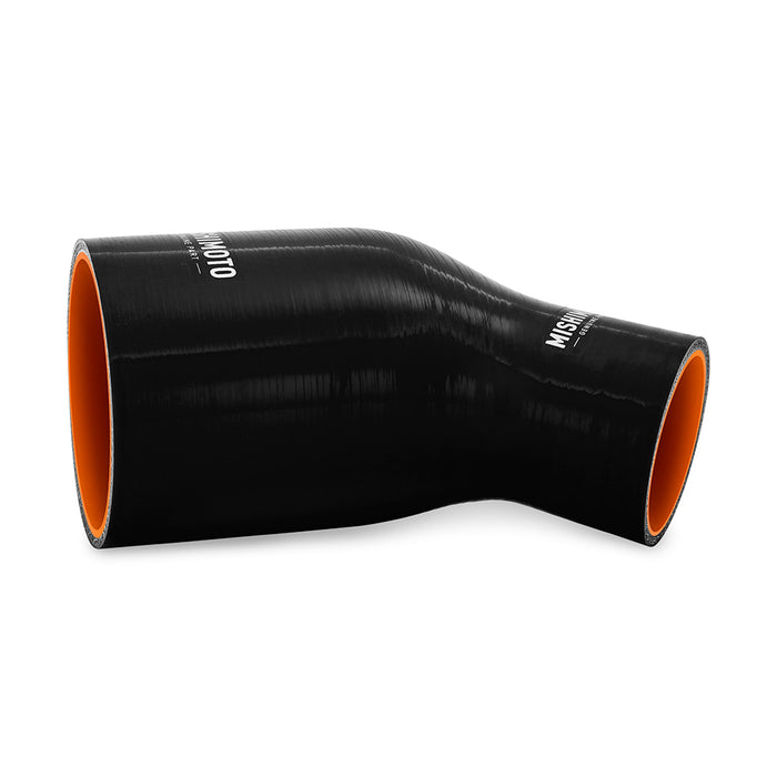 Mishimoto MMCP-R45-2540BK Mishimoto 45-Degree Silicone Transition Coupler, 2.50-in to 4.00-in, Black - Truck Part Superstore