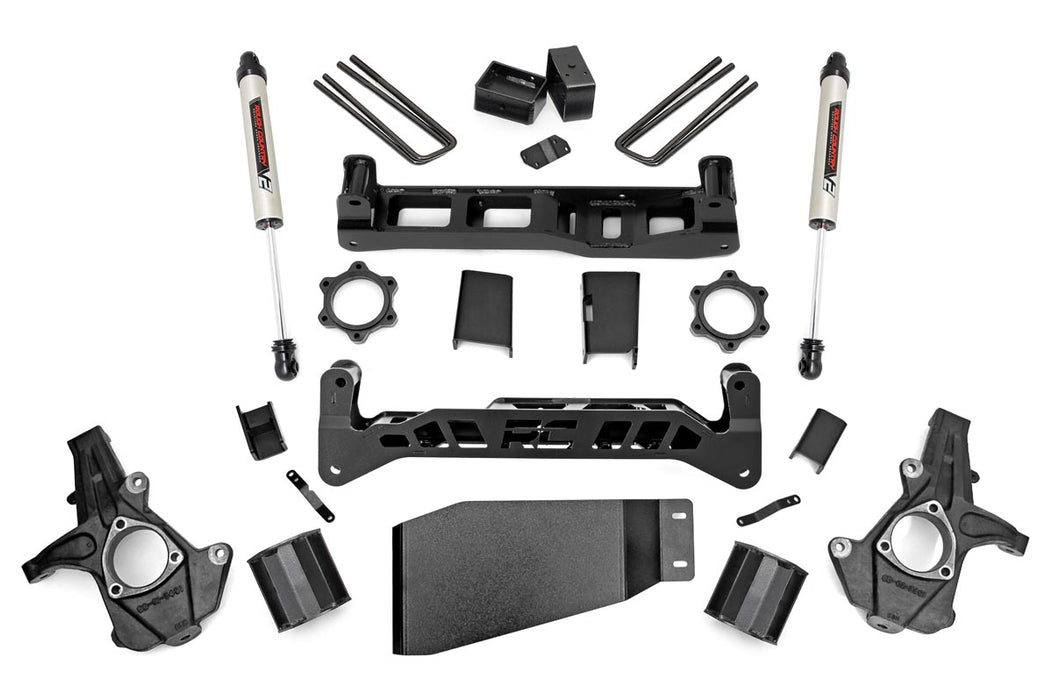 Rough Country 26270 5 Inch Suspension Lift Kit w/V2 Shocks 07-13 Silverado/Sierra 1500 4WD Rough Country - Truck Part Superstore