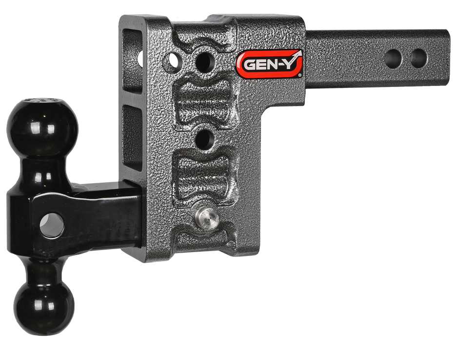 GEN-Y Hitch GH-313 MEGA-DUTY 2" Shank 5" Drop 1.5K TW 10K Hitch & GH-031 Dual-Ball - Truck Part Superstore