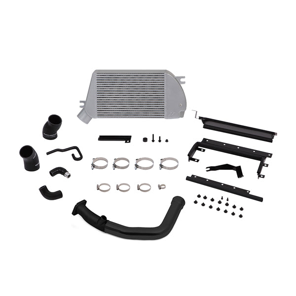 Mishimoto MMTMIC-WRX-15BSL Subaru WRX Perf. Top Mount Intercooler (Black) & Charge-Pipe Kit (Silver) 15-21 - Truck Part Superstore