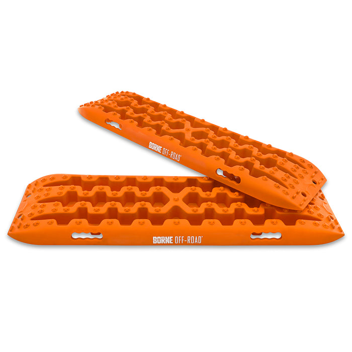Mishimoto BNRB-109OR Borne Off-Road Traction Board Set, Orange - Truck Part Superstore