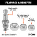 CURT 42225 Switch Ball Trailer Ball Set (1-7/8in.; 2in./2-5/16in. Balls; 1in. x 2-1/4in. Sh - Truck Part Superstore