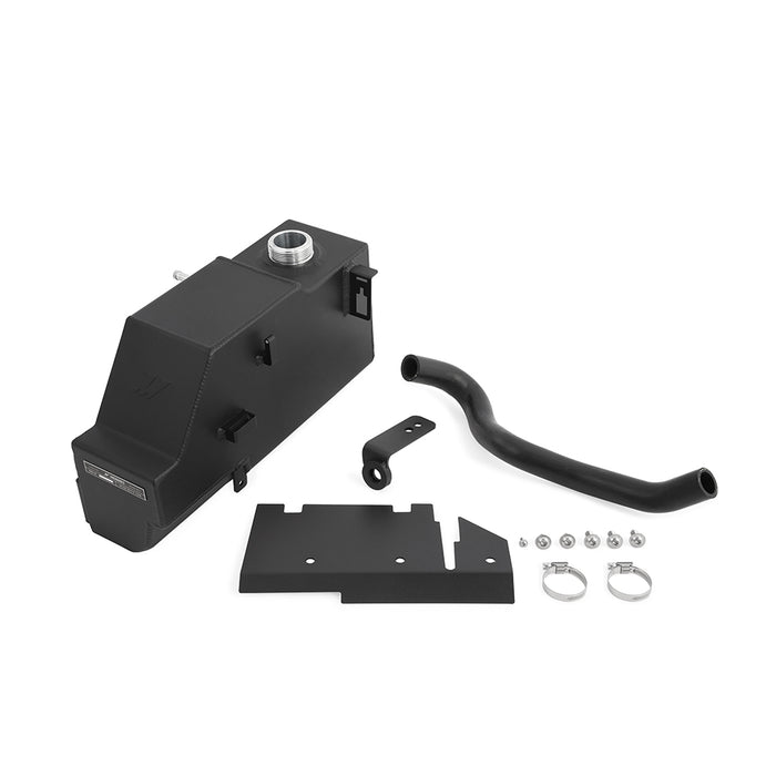 Mishimoto MMRT-F2D-11PMWBK Aluminum Degas Tank, fits Ford 6.7L Powerstroke 2011-2019, Micro-Wrinkle Black - Truck Part Superstore