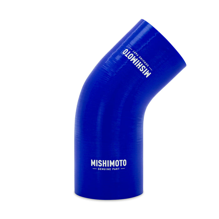 Mishimoto MMCP-R45-20225BL Mishimoto 45-Degree Silicone Transition Coupler, 2.00-in to 2.25-in, Blue - Truck Part Superstore
