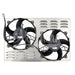 Northern Radiator Z40127 Dual 11 Inch High CFM Fan Shroud Combo - Truck Part Superstore
