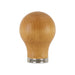 Mishimoto MMSK-WD-RBE Round Steel Core Wood Shift Knob, Beech Wood - Truck Part Superstore