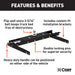 CURT 60734 Double Lock Gooseneck Hitch Kit with Brackets; Select Dodge Ram 1500; 2500; 3500 - Truck Part Superstore