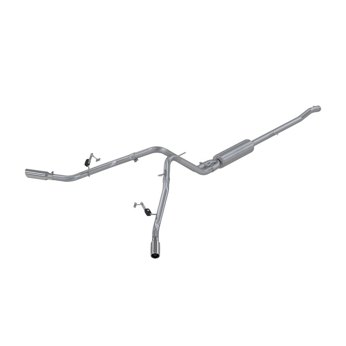 MBRP Exhaust S5118409 2.5in. Cat-Back; Dual Split Side Exit; T409 Stainless Steel. - Truck Part Superstore