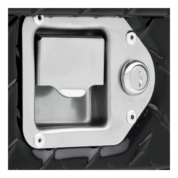 UWS EC20422 Gloss Black Aluminum 34in. Trailer Tongue Box with Low Profile (Heavy Packaging) - Truck Part Superstore