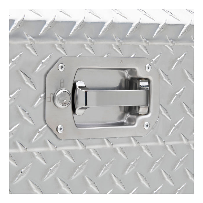 UWS EC10611 Bright Aluminum 72in. Crossover Box with Pull Handles (Heavy Packaging) - Truck Part Superstore