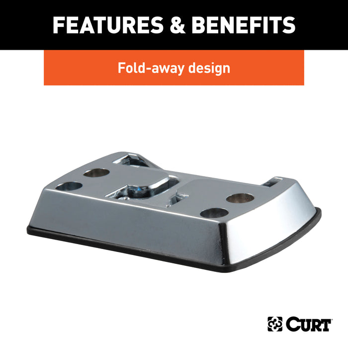 CURT 83061 CURT 83061 Fold-Away Rope Hook Tie Down Anchor; 1;200 lbs Capacity - Truck Part Superstore