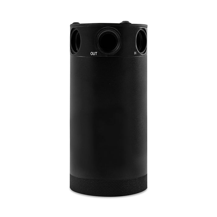 Mishimoto MMBCC-CBTHR-XLBK Mishimoto XL Compact Baffled Oil Catch Can, 3-Port - Truck Part Superstore