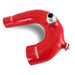 Mishimoto MMHOSE-RZR-16AIRD Silicone Intake J-Tube, Fits Polaris RZR XP Turbo 2016+, Red - Truck Part Superstore
