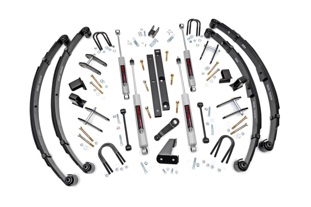 Rough Country 618.20 Suspension Lift Kit w/Shocks; 4.5 in. Lift; - Truck Part Superstore
