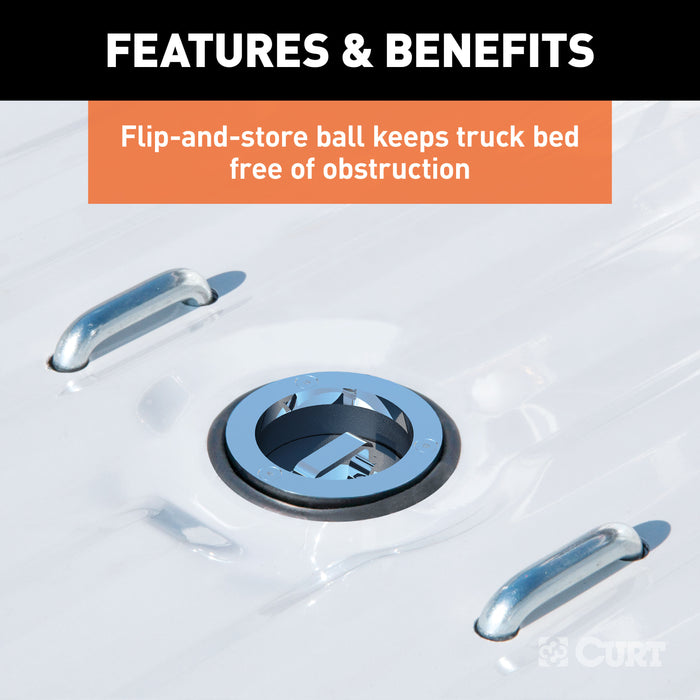 CURT 60616 Double Lock 2-5/16in. Gooseneck Ball - Truck Part Superstore