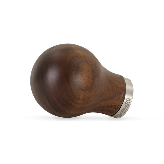 Mishimoto MMSK-WD-RWN Round Steel Core Wood Shift Knob, Walnut Wood - Truck Part Superstore