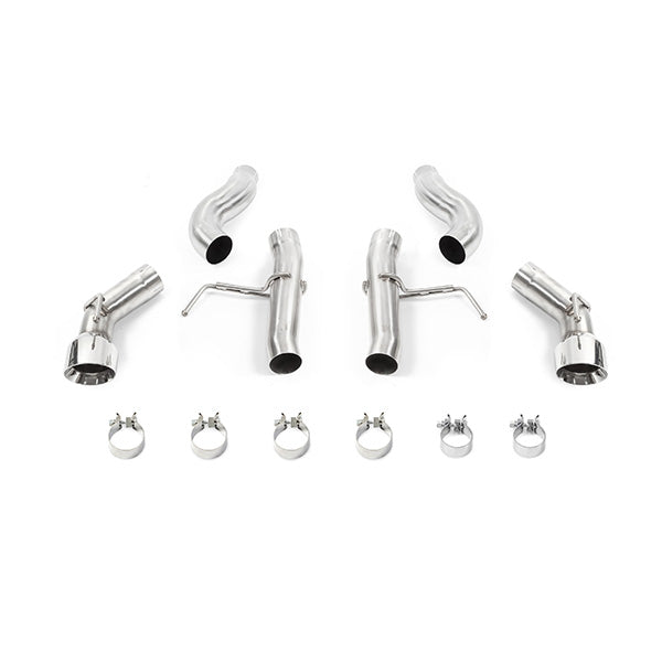 Mishimoto MMEXH-CAM4-16ADTRP Dual Tip Race Axleback Exhaust, fits Chevrolet Camaro 2.0T 2016+ - Truck Part Superstore